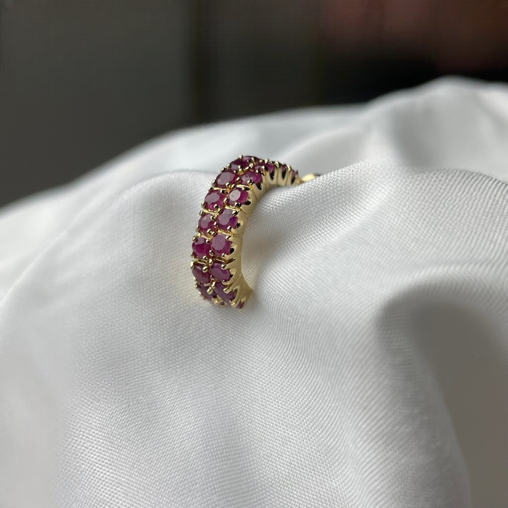 Genuine Red Ruby "Huge" Earrings - image 8